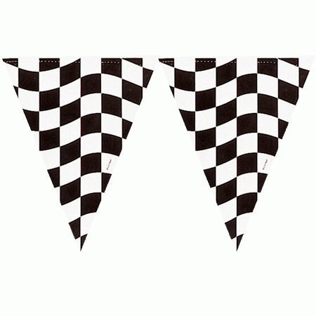 Autorennen Party Wimpelgirlande (1,10 €/Meter)