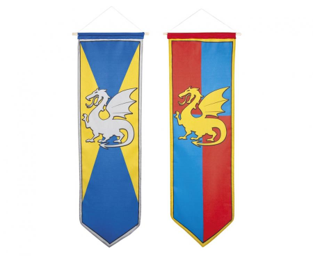 Ritter und Drache Ritterflagge