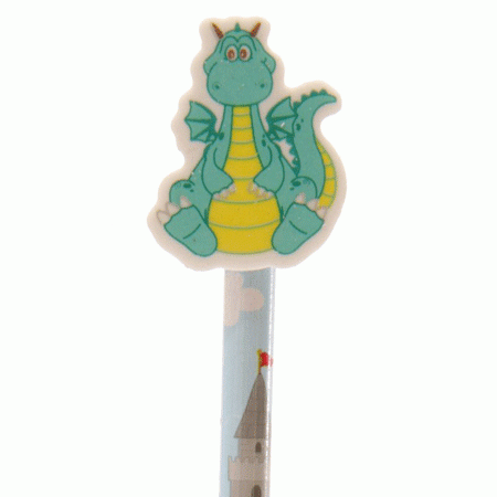 Ritter Bleistift mit Radiergummi Drache