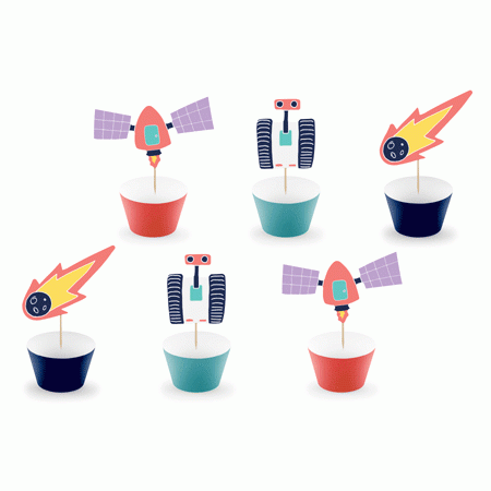 Weltraum Party Muffin Set Space Adventure Weltraum Party Muffin Set Space Adventure