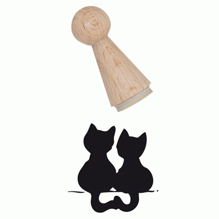 Katzenpärchen Stempelchen