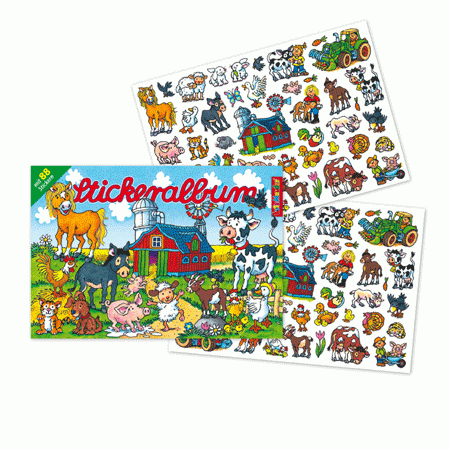 Stickeralbum Bauernhof mit 88 Stickern