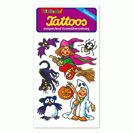Halloween Tattoo Hexe