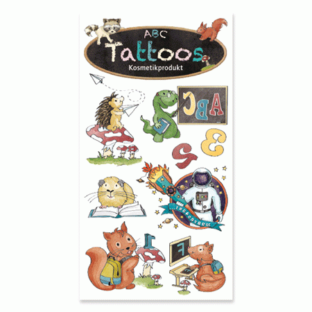 Schulstart Tattoo Schuljunge TapirElla Schulstart Tattoo Schuljunge TapirElla