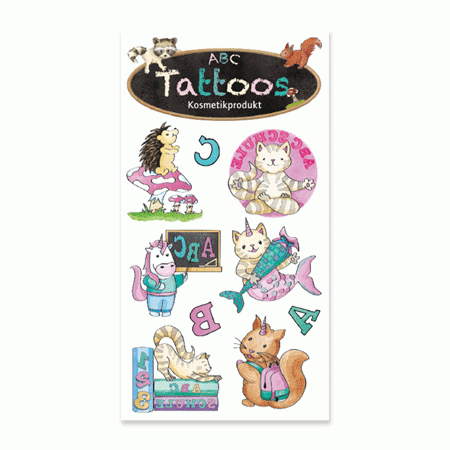 Schulstart Tattoo Schulmädchen TapirElla Schulstart Tattoo Schulmädchen TapirElla