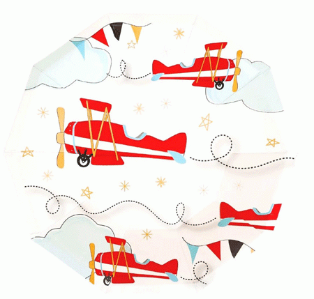 Flugzeug Party Teller