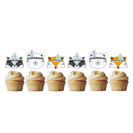 Waldtiere mit Federkopfschmuck Picker