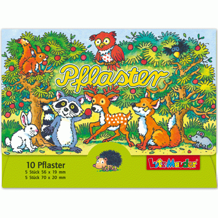 Waldtiere Pflasterbriefchen