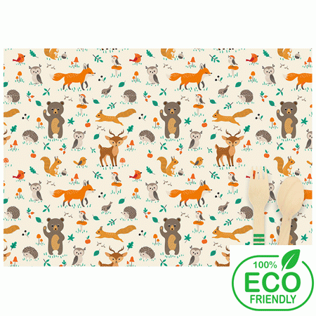 Waldtiere Platzset - Eco friendly Waldtiere Platzset - Eco friendly