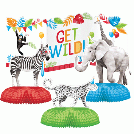 Wildtiere Dschungel Party Tischdekoration