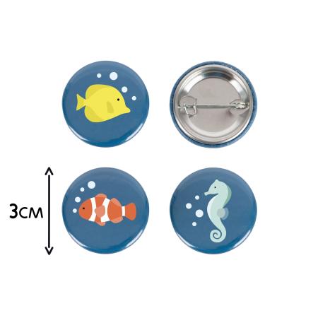 Ocean Mini-Button 1 Stück