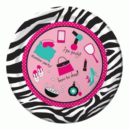 Spa Beauty Pink Zebra Party Teller