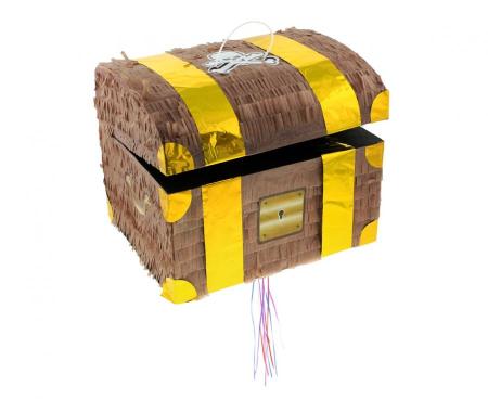 Zugband Pinata Schatztruhe