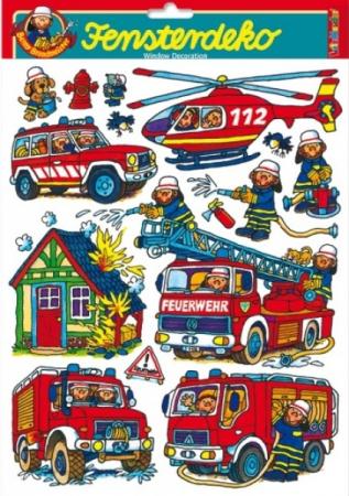 Feuerwehr Fensterdeko