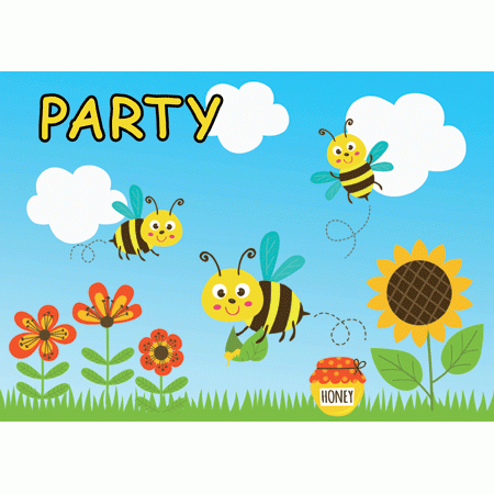 Freche Biene Party Einladungen