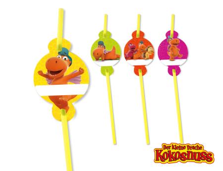 Drache Kokosnuss Papier Trinkhalme Drache Kokosnuss Papier Trinkhalme