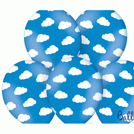 Kleines Flugzeug Wolken Luftballon