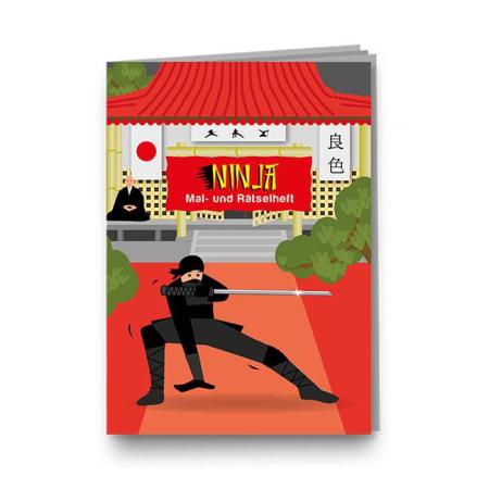Ninja Mal- und Rätselheft