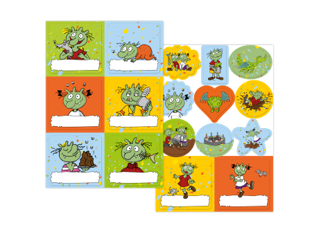 Die Olchis Aufkleber 2er Set