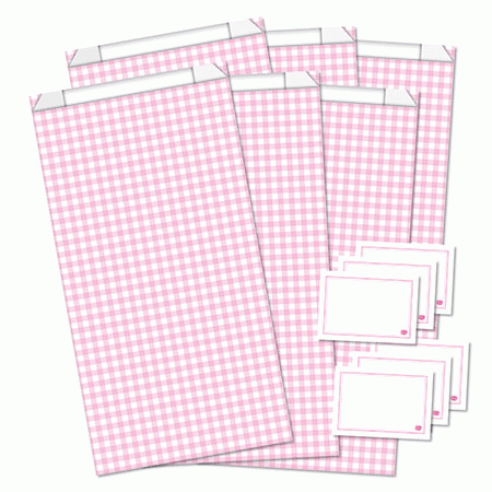 Rosa Geschenktüten aus Papier