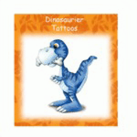 Tattoo Dinosaurier Baby T-Rex blau