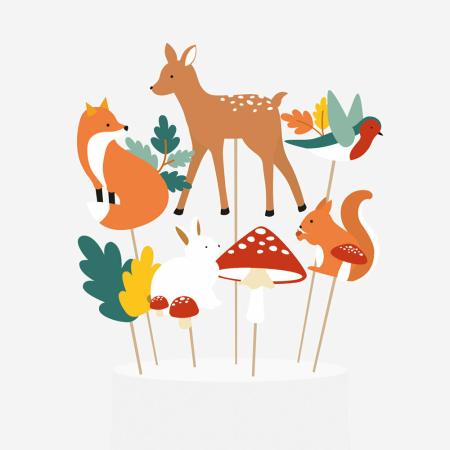 Waldtiere Kuchendeko